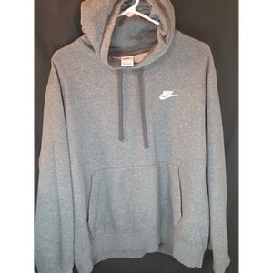 Nike Club Fleece Sportsman Pullover Hoodie Mens Large Gray‎ Comfort Activewear